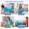 FluffyWarmth Heating Pad for Back, Blue 17''x33''