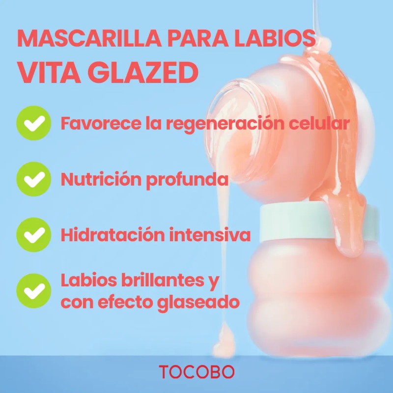 Mascarilla Labial Tocobo Vita Glazed 20ml Coreana