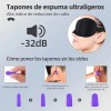 Antifaz 3D de Algodón Ajustable para Dormir de Lado, con