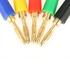 Duokon 2 mm Mixed Colours Banana Plug, Gold-Plated Musical Speaker