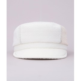 Casilla COH00026 Women's Washable, Daily Cascet, Spring and Summer, Casual, Beautiful, Simple, Lace, Cotton, Size Adjustable,, white, Free size