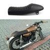 Black Vintage Cafe Racer Hump Seat Retro Saddle For CB