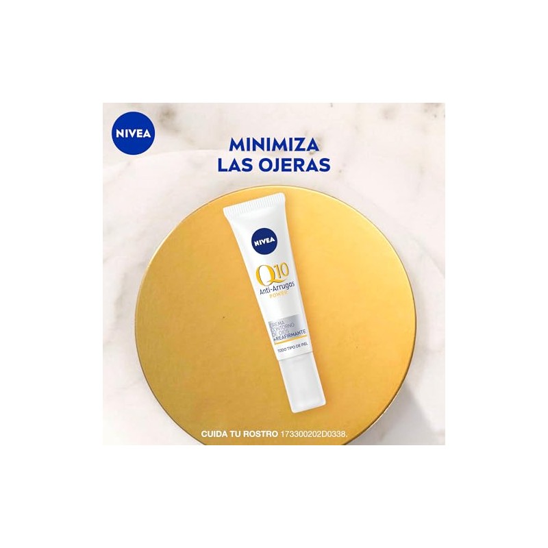 Nivea Crema Reafirmante Contorno Ojos Q10 Tratamiento Antiarrugas Estimula Generación