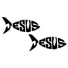 2 Pack - Jesus Fish | Car Decal Vinyl Sticker