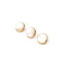 Alnicov Gold Plated White Shell Inlays Trumpet Finger Buttons for
