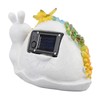 Solar Snail Statue Waterproof Cute Snail Figurine Succulents Garden Ornament