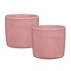 Scheurich Solido, Set of 2 Ceramic Flower Pots, Colour: Rosea,