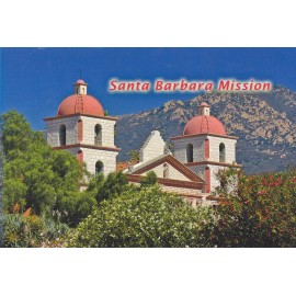 #3495 SANTA BARBARA MISSION [one 1 Card ] aka: Queen of the Missions Postcard