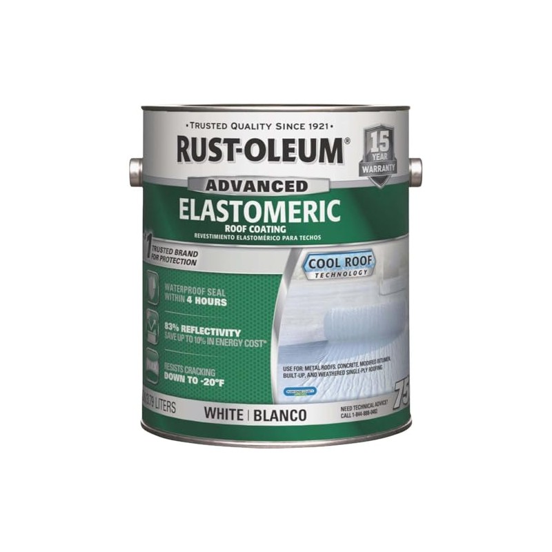 Rust-Oleum 301903 10 Year Elastomeric Roof Coating white gal