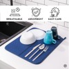 Homelka Dish Drying Mat for Kitchen, Dish Drying Mat Sink,
