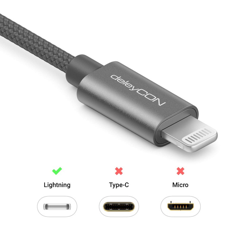 DeleyCON Lightning Cable, Nylon