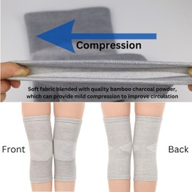 Wonder Care Bamboo Knee Sleeves for Men/Women, Knee Support for Running, Gym, Badminton, Sports, Compression Knee Sleeves, Perfect Knee Brace for Knee Pain and Enhanced Comfort (XL)