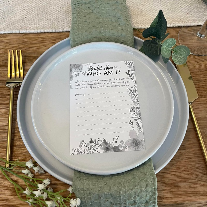 Bridal Shower Who Am I? | Hen Party Game |
