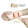 HYCOPROT Wrist Support with Metal Splint, Adjustable Breathable Wrist Brace