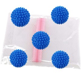 EKKJNQ Laundry Balls, 5 Pack Drying Balls + Sock Net Bag, Reusable Drying Balls, Washing Machine Drying Balls, Hedgehog Balls, Drying Balls for Dryer and Tumble Dryer