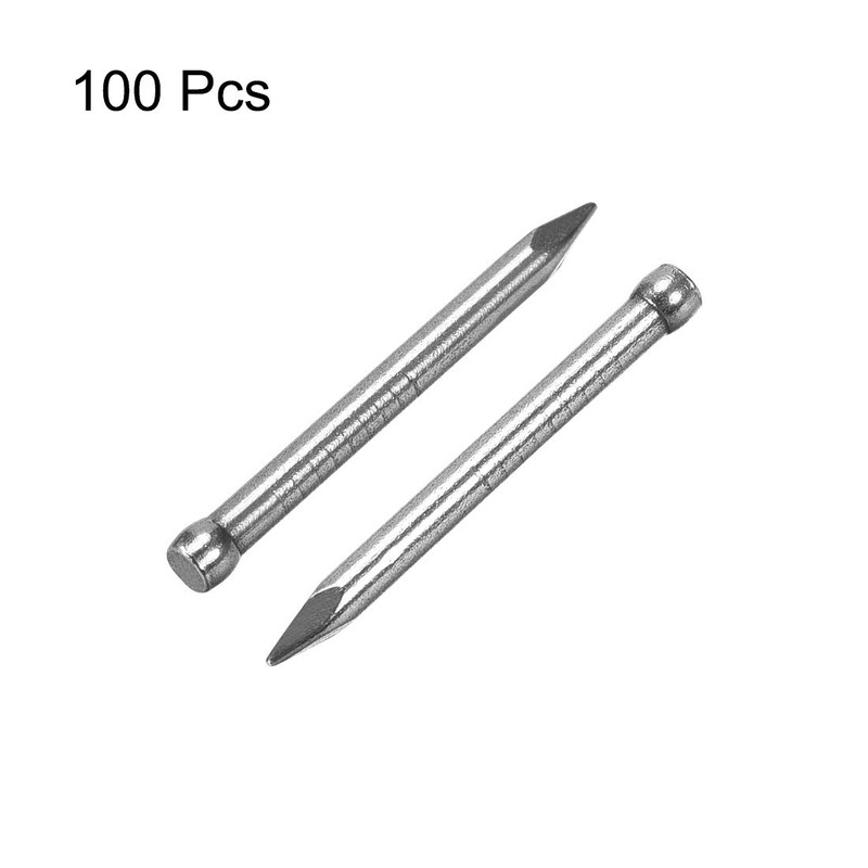 uxcell Finishing Nails Hand-Drive Hardware Carbon Steel Nail 25mm 1-inches
