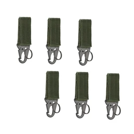 Kisangel 2 Sets 6pcs Buckle Carabiner Strap Carabiner Band Carabiner Keychain Gear Clip Carabiners Keychain Clip Hook Carabiner Ring Carabiner Keyring D Ring Webbing Heavy