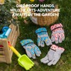 Vgo... 3 Pairs Kids Gardening Gloves Ages 3-9 | Breathable
