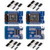 QCCAN 4PCS ESP8266 ESP-12 ESP-12F NodeMcu Mini D1 Module WeMos