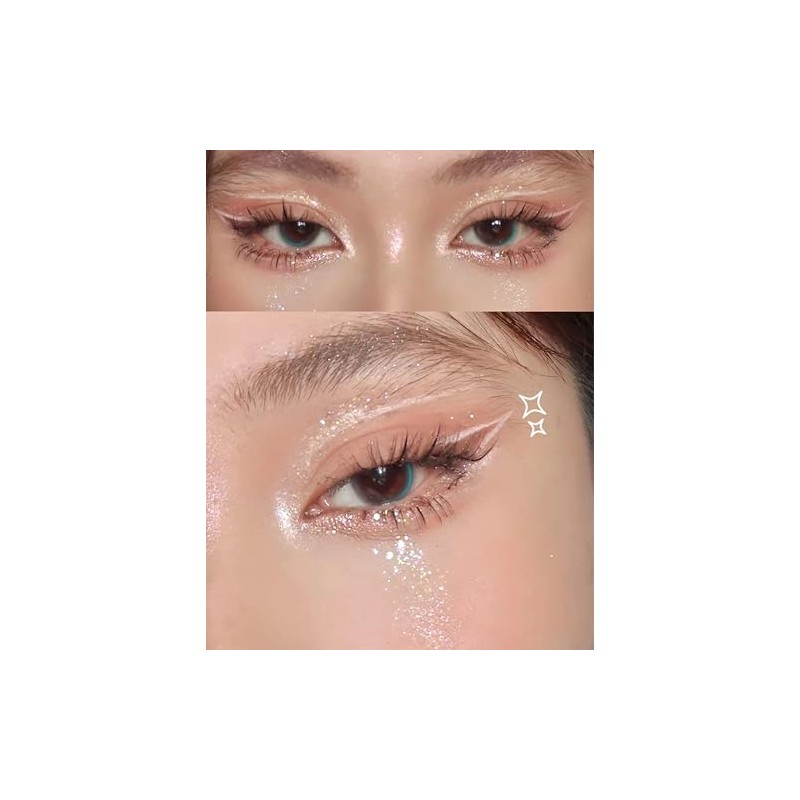 Paleta de sombras de ojos Shimmer Glitter, maquillaje coreano con