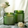 KEYWING 4oz Small Glass Jars with Black Lids, 24 Pack