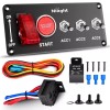 Nilight Ignition Switch Panel 12V 5 in 1 Rocker Switch