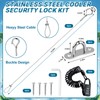 4pack Cooler Lock Bracket,Cooler Tie Down Kit with Cable Combination