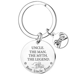 Best Uncle Ever Keyring Gifts for Uncle Gifts from Niece Nephew Father’s Day Gifts for Uncle Jewelry Gifts for Uncle Christmas Birthday Gifts I Love You Uncle Gifts
