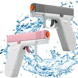 Generic Water Gun for Kids Squirt Guns 2 Packs, Water Blaster Soaker Toys Water Pistol Toys for Boys Girls Toddlers, Outdoor Beach Swimming Pool Game Summer Toys
