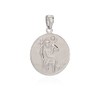 NKlaus 18.5 mm 9718 Saint Christopher Pendant 925 Silver Partially