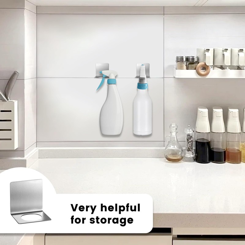 Daily Treasures 304 Stainless Steel Spray Bottle Holder Rack -