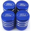 OEM 4x BLUE FORD Tire Valve Stem Caps For Car,