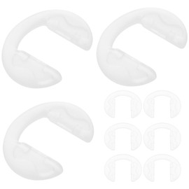 GLEAVI Silicone Nose Pad Covers: 10Pcs Clear Eyeglasses Anti-Slip Nosepads Glasses Nose Cushion Replacement for Full Frame Eyeglasses Sunglasses Spectacles Accessories