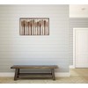Creative Co-Op Wood Framed Wall Décor with Raised Paddles
