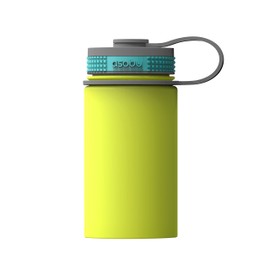 asobu Mini Hiker Double Walled Vacuum Insulated Stainless Steel Compact Water Travel Bottle 12 Ounce (Lime)