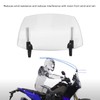 Motorcycle Adjustable Windscreen Universal Fit Wind Deflector for MT07 MT09