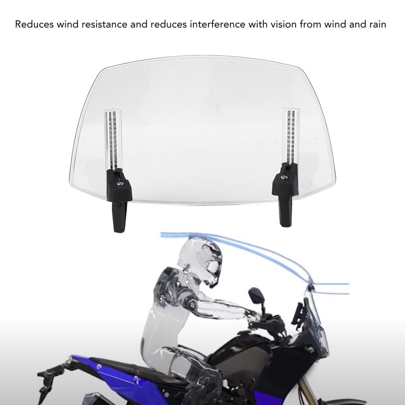 Motorcycle Adjustable Windscreen Universal Fit Wind Deflector for MT07 MT09