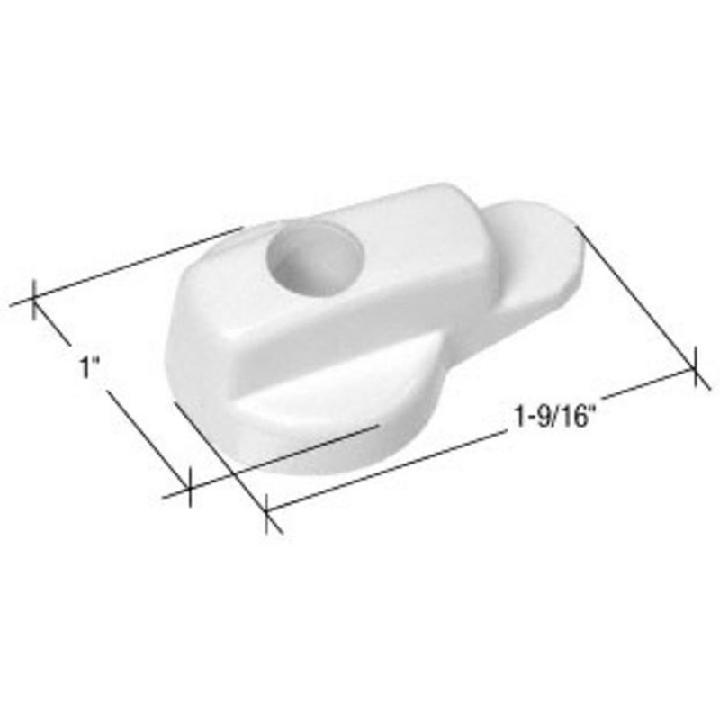 White Hinged Screen Door Latch for Andersen Doors