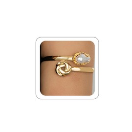 LKingel Gold Arm Cuff Bracelet for Women Gold Pearl Arms Cuff Upper Arm Cuffs Bangle Bracelet Minimalist Armband Arms Cuffs Jewelry for Women Style6