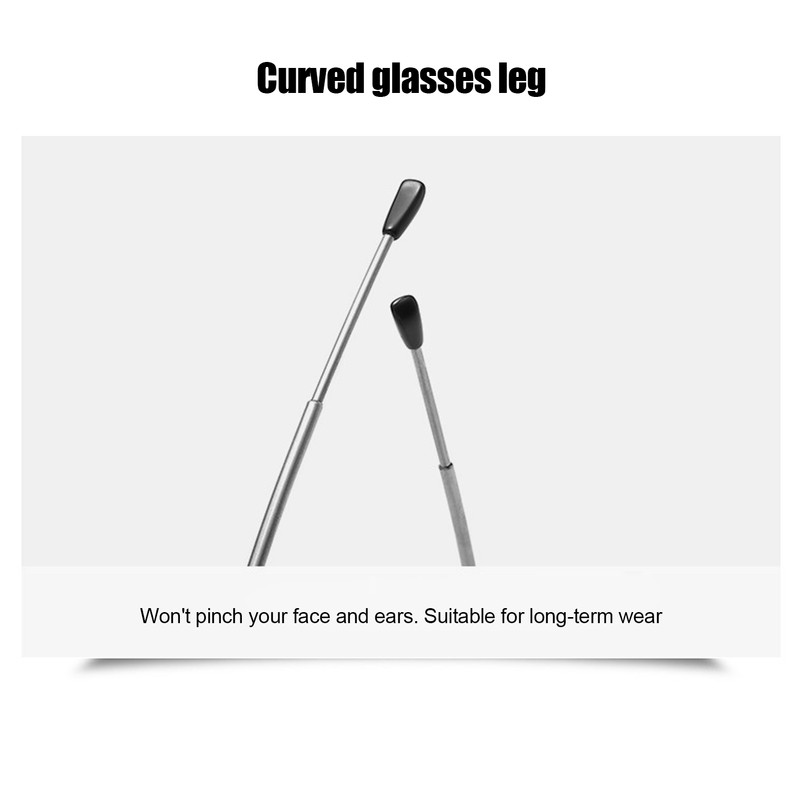 Blue Light Blocking Reading Glasses Fashionable Folding Multifocal Presbyopic Glasses(+200