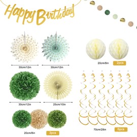 Birthday Decoration, Party Decoration Happy Birthday Garland Decoration Birthday Decoration Happy Birthday Decoration Birthday Decorations Birthday Decoration Women Birthday Decoration Man Pompoms
