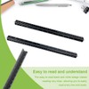 EIHI 1 x 30 cm long aluminium ruler triangular, triangular