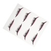 Healvian Eyeliner Strip Sticker False Lashes 4 Pairs Women Men
