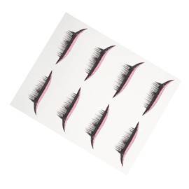 Healvian Eyeliner Strip Sticker False Lashes 4 Pairs Women Men Eyeliner Decal for Night Clubs