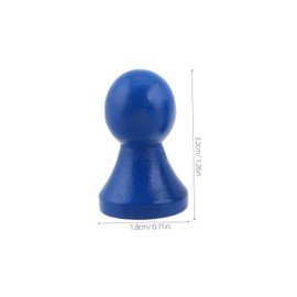 Hohopeti 12pcs Wooden Pawn Chess Pieces for Checkers Flight Chess Board Game Accessories