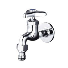 KVK K4SPZ Horizontal Faucet with Outdoor Hose Connection Nipple (For Cold Area)