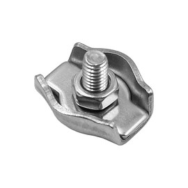 Pack of 10 M3 ZONADAH Wire Rope Clamps, Simplex Rope Clamp, Stainless Steel Cable Clamp for Wire Rope Connector Clamps, Suitable for Attaching Steel Wire Ropes and Cable Ropes