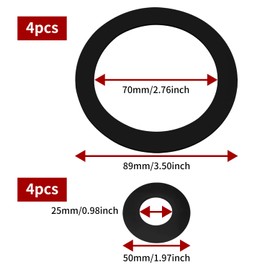 8 Pieces Leather Sleeve for Handle Pump Type 75 Special Sealing Rubber Ring, Improve The Sealing of The Handle Pump for Handle Pump Type 75