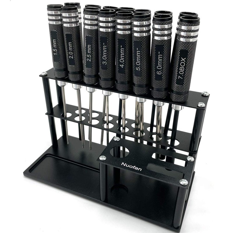 Screwdrivers Organizers Screwdrivers Storage Rack Kit RC Tools Bulit-in Screw