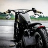 DREAMIZER Black Chopped Fender Edge Motorcycle LED Running Brake Rear